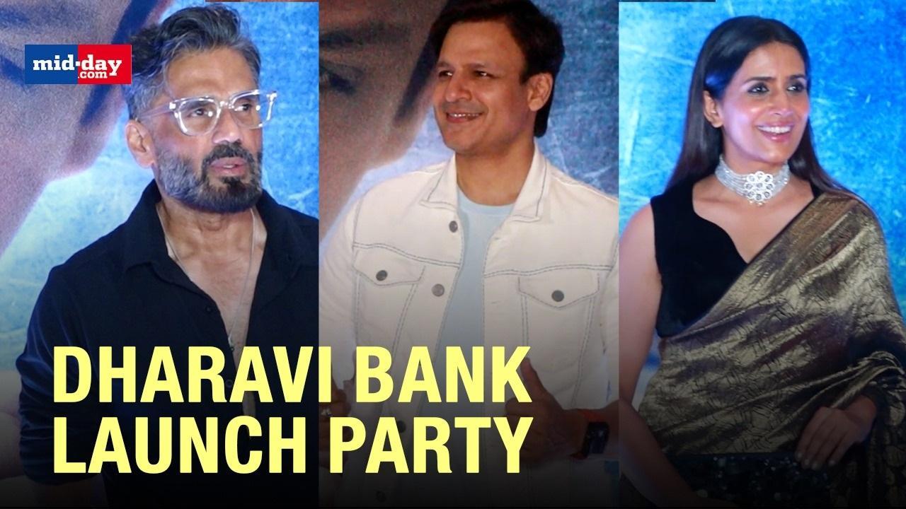 Suniel Shetty, Vivek Oberoi & Others At Dharavi Bank Web Series Launch Party